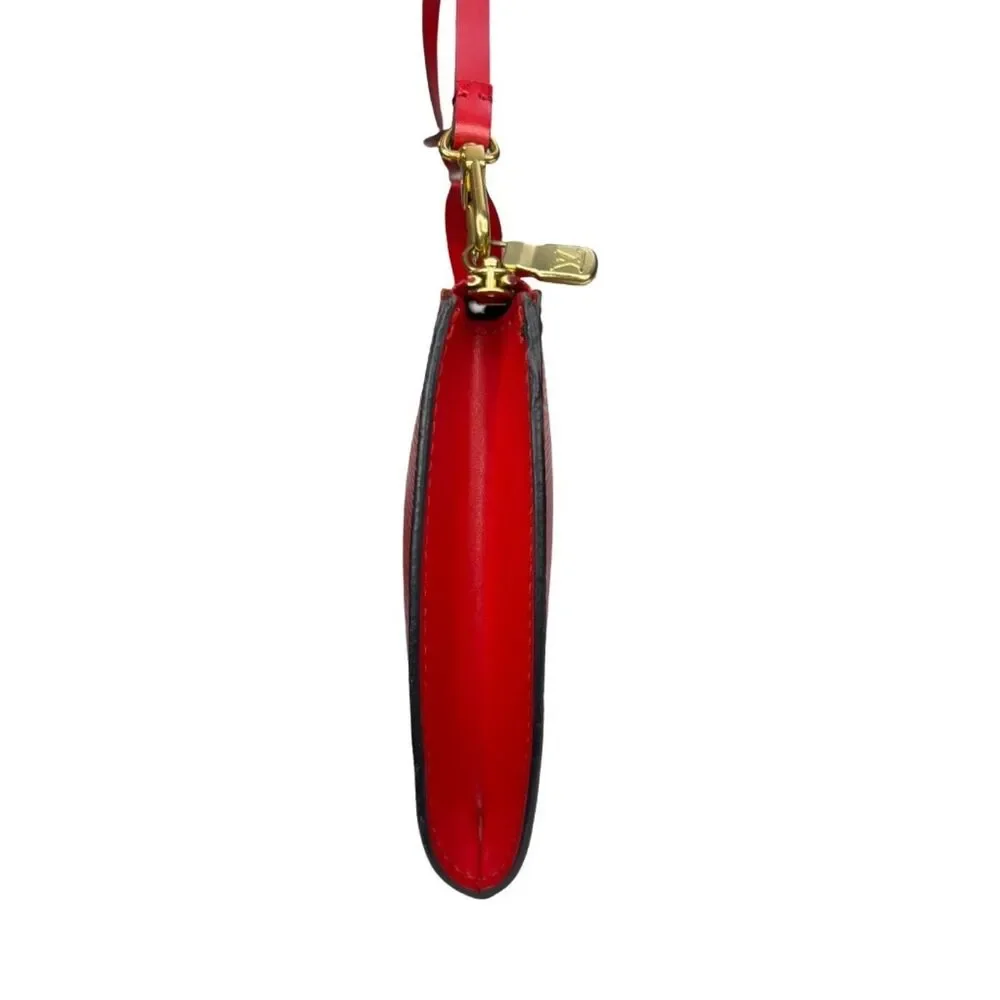 Louis Vuitton Pochette Accessoires Red Epi Leather Shoulder Bag 1998